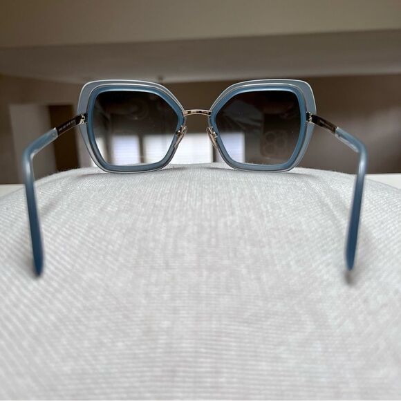 PRADA PR 53YS Gradient Sunglasses in Ceruleo Opal EUC MSRP $489 main image 5